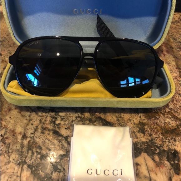 gucci 60mm aviator sunglasses
